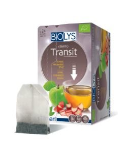 Infusion Transit (pomme-rhubarbe-séné) BIO, 24 sachets